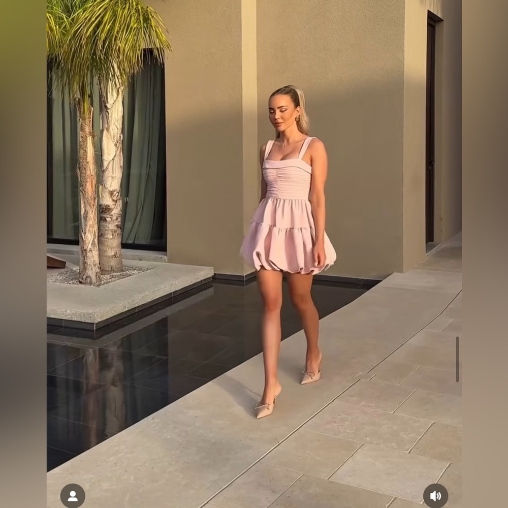 NWT ZARA DRAPED BALLOON MINI DRESS - Picture 2 of 11